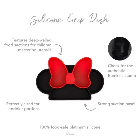 Silicone Grip Dish: Minnie Mouse - Picture 7 of 7